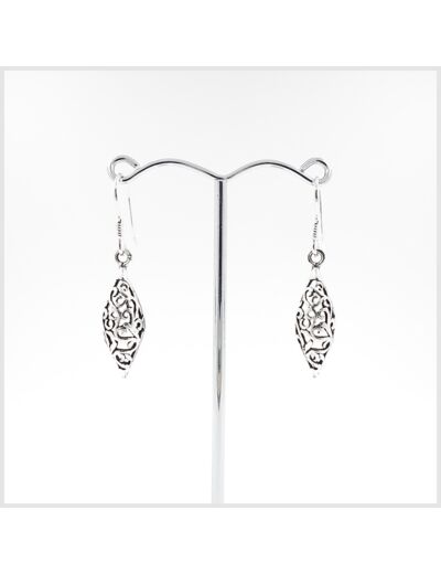 Boucles d'oreilles en argent massif