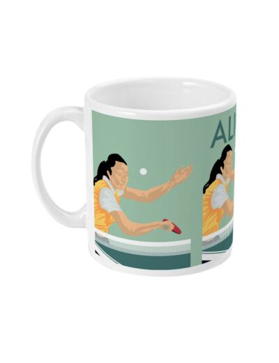 Tasse ou mug Ping Pong "La pongiste de tennis de table" - personnalisable