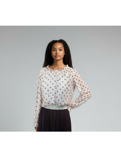 CERISE BLUE BLOUSE