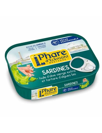 Sardines au tartare d'Algues Bio-135g-Phare d'Eckmühl