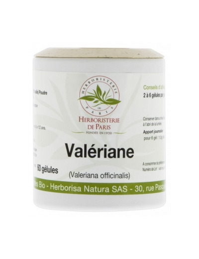 Valériane racine bio 250mg 60 Gélules