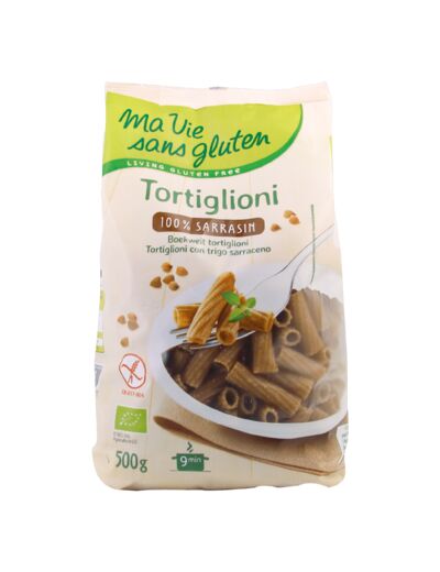 Tortiglioni SANS GLUTEN au sarrasin-500g-Ma vie sans gluten