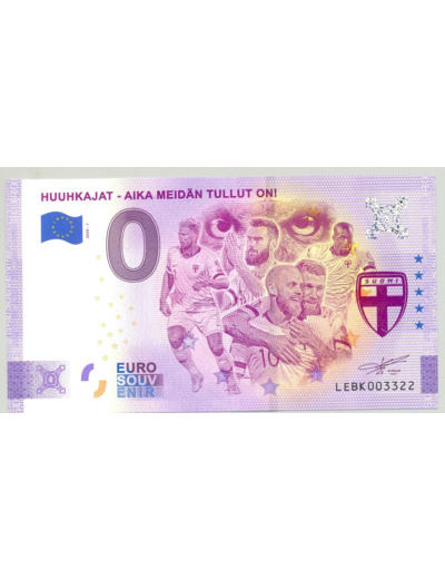 FINLANDE 2020-1 HUUHKAJAT AIKA MEIDAN BILLET SOUVENIR 0 EURO TOURISTIQUE  NEUF