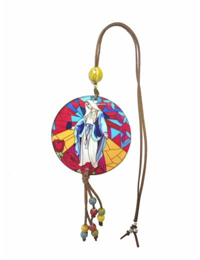 Pendentif pour voiture Acrylique D88mm - MIRACULEUSE