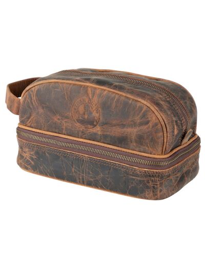 Trousse de toilette en cuir Ethan Chloe 24x14x13cm