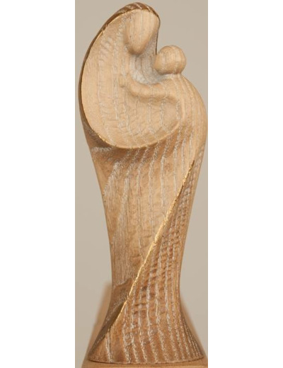 Vierge de la MEDITATION en bois 11cm- 2 TONS