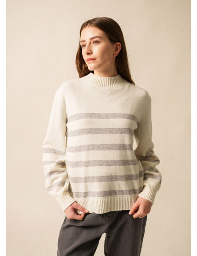 Pull rayé Lugano en laine