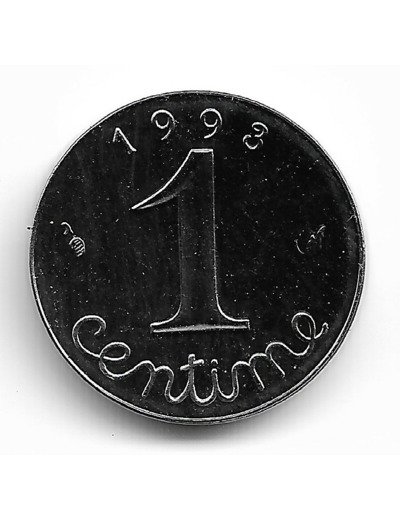 FRANCE 1 CENTIME EPI 1993 BE belle epreuve