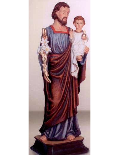 Statue résine 20cm polychome- ST JOSEPH