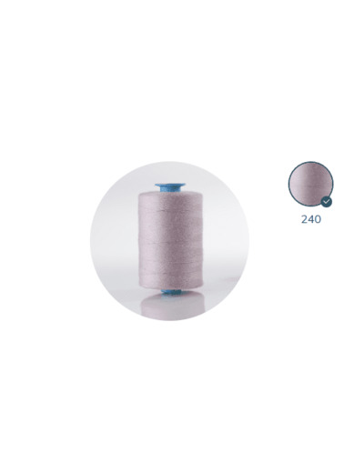 ZX 35 - 240 MAUVE FIL À COUDRE 100% POLYESTER TRÈS RÉSISTANT bobine 500m
