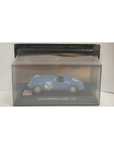SIMCA 8 GORDINI LE MANS 1939 1/43 BOITE D'ORGINE