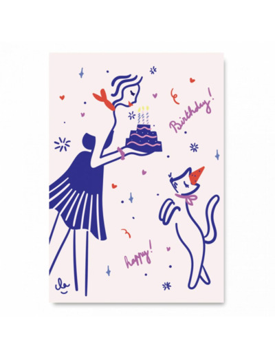 Carte Anniversaire - Dessin - Pascale Editions