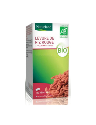 Levure de riz rouge bio 120 gélules 4 mois de cure