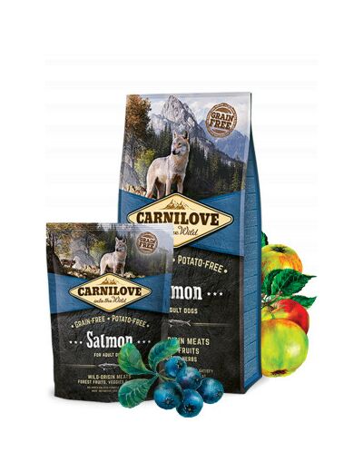 Croquettes Carnilove au saumon pour chien adulte - 1.5kg