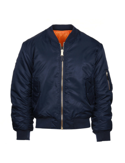 Blouson de pilote Bomber MA-1 (bleu marine)