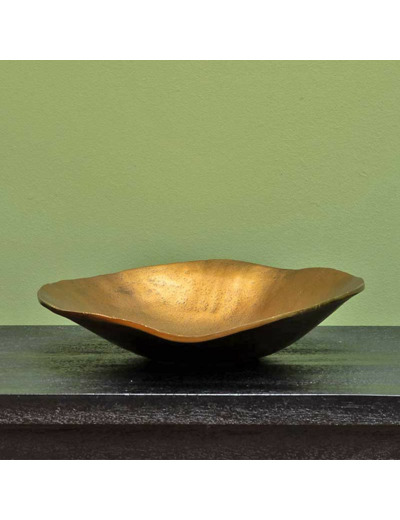 Vide poche doré aluminium Chehoma 7x29cm