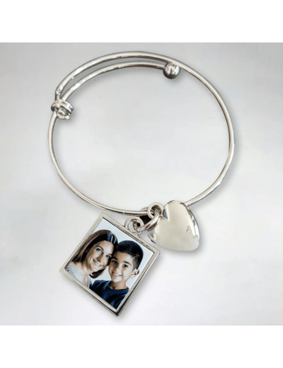 Bracelet personnalisé femme avec une photo