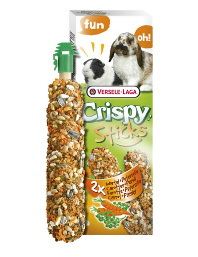 Crispy Sticks carottes + persil lapins & cobayes - 2x55g