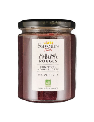 Confiture Sublime 3 Fruits Rouges 310g Bio