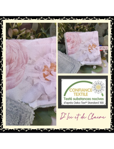 10 Lingettes de Toilette motif Floral