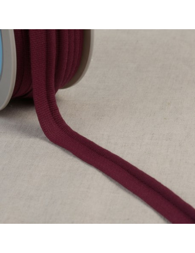 Simple passepoil 519 PRUNE C89 9mm 100%polyester le mètre 519C89