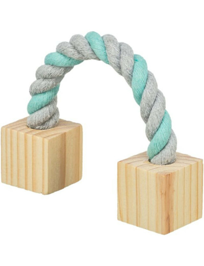 TRIXIE, Jouet corde et bois pour Rongeurs - 20cm