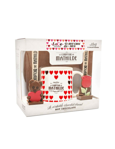 Coffret 2 Hot Chocolate + Mug Love