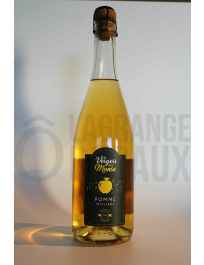 Pur jus de pomme  pétillant 75cl - Les Vergers de la Manse