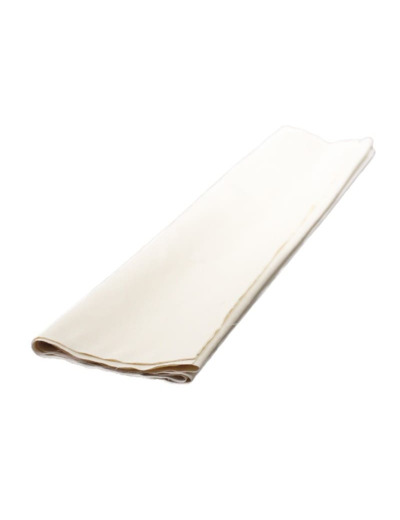 Toile blanche 160g / m² dossée pliée, le mètre (ou en rouleau de 50m)