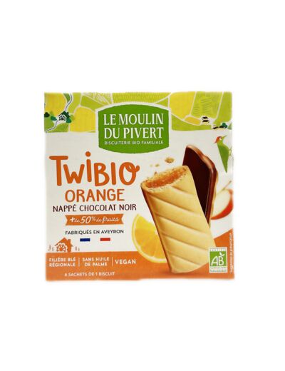 Biscuits Goûters Twibio Orange Bio 150g