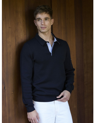 Pull BADEN NAVY 100% Laine