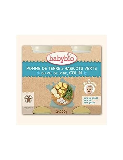 PDT haricots verts colin pot 2x200g Babybio