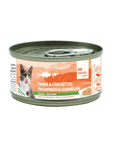 Bubi Nature, thon/crevettes, gelée - 70g