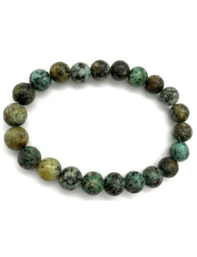 Bracelet en turquoise d'Afrique 8 mm