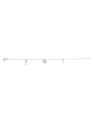 Bracelet en Argent 925 - 3 VERTUS