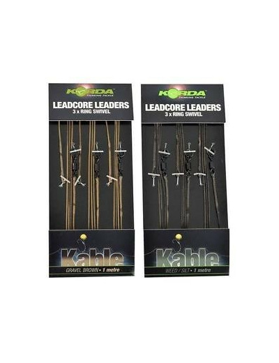 kit 3 leadcore leader rin swivel