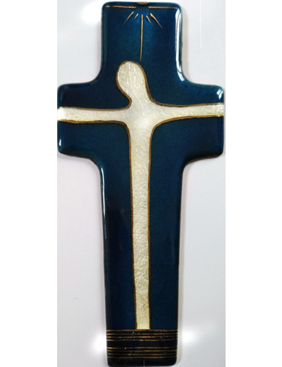 Croix du Fils bleu 17X7,7cm - EMAUX DU LIBAN