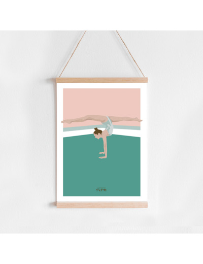 Affiche Gymnastique "Au sol"  - 50% de réduction