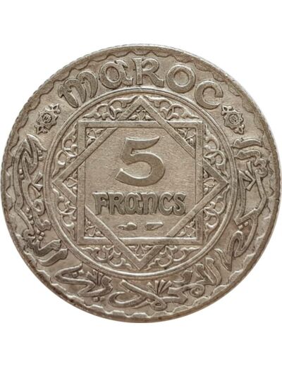 MAROC 5 FRANCS 1352 (1934) TTB+ L239