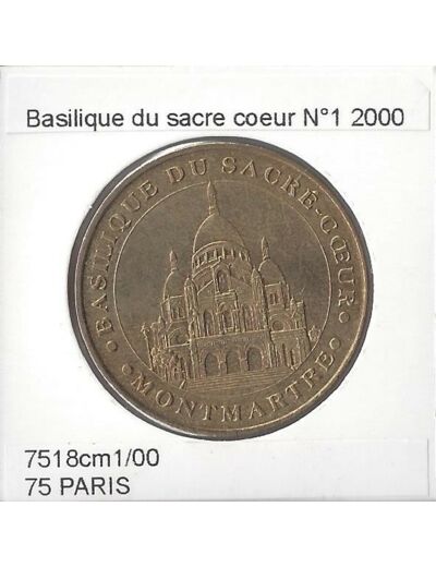 75 PARIS BASILIQUE DU SACRE COEUR Numero 1 VUE GENERALE Numero 1 2000 SUP