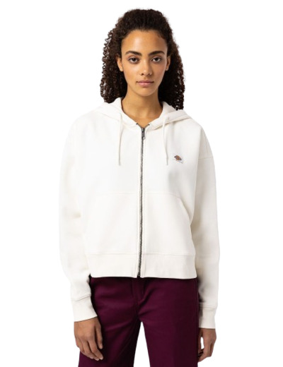 Sweat Zippé Femme DICKIES Oakport Ecru