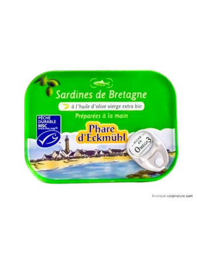 Sardines de Bretagne à l'Huile d'Olive 135g