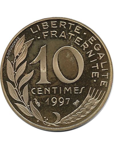 FRANCE 10 CENTIMES LAGRIFFOUL 1997 BE