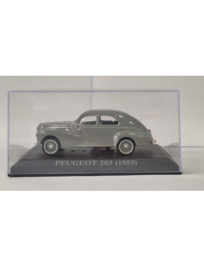 PEUGEOT 203 1955 GRISE 1/43 BOITE D'ORIGINE