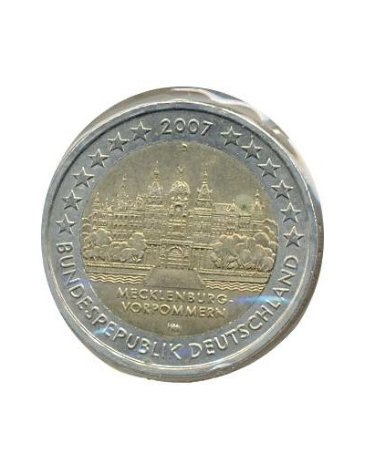 Allemagne 2007 D 2 EURO COMMEMORATIVE MECKLENBURG SUP