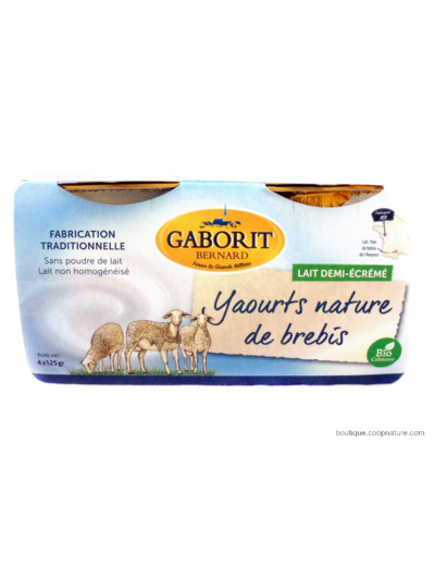 Yaourts Lait de Brebis Natures Bio 4x125g