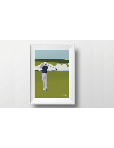 Affiche "Golf au Seven Sisters"