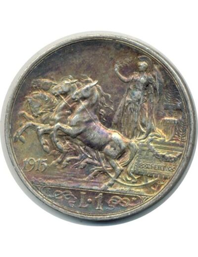 ITALIE 1 LIRE VITTORIO EMANUELE III 1915 R TTB+(W57)