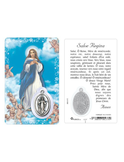 Carte-prière avec insertion IMMACULÉE CONCEPTION