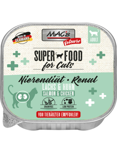 MAC'S Vetcare Renal Saumon & Poulet pour chat - 100 g